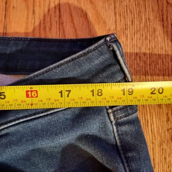 Old Navy Women's Size 18 Rockstar Super Skinny Ankle Jeans  Blue Cotton Blend - Picture 8 of 13